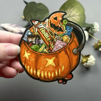Image 2 of Halloween Treat Bucket Vinyl Sticker