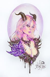 Image of "Nightfall Empress" Holographic Print