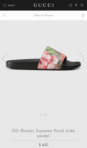 Image of 🌸 GG Bloom Supreme Slides (10% OFF)