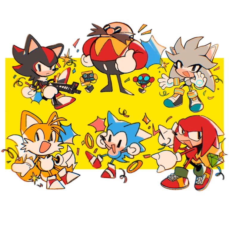 YEA SONIC acrylic charms