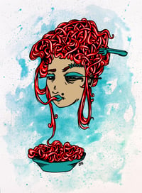 Spaghetti Girl print