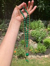 Malachite and Citrine Mala, Malachite Mala, Brazilian Citrine Mala, Malachite 108 Bead Japa Mala