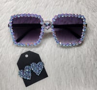 Image 1 of White Opal Bling Barbie Hot Girl Shit Sunglasses