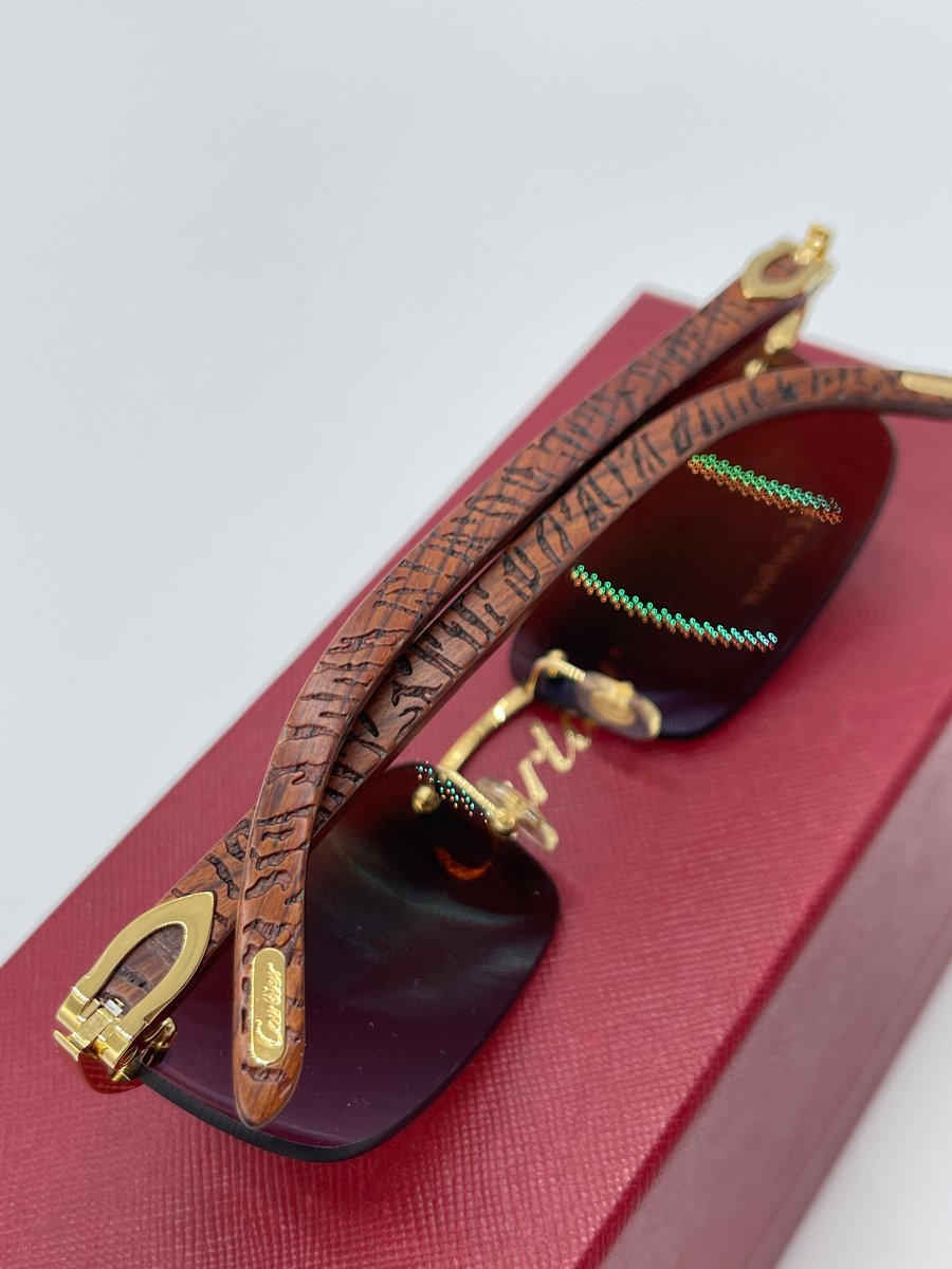 Cartier bubinga wood clearance glasses