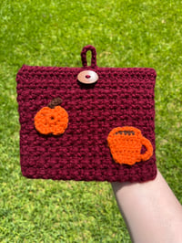 Image 5 of  Fall Themed Crochet Bags | Pumpkin Spice, Cherry Pie, Fall Leaves