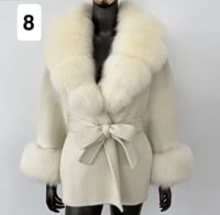 Image 8 of Luxury fur collar woolen coat🤎🐆