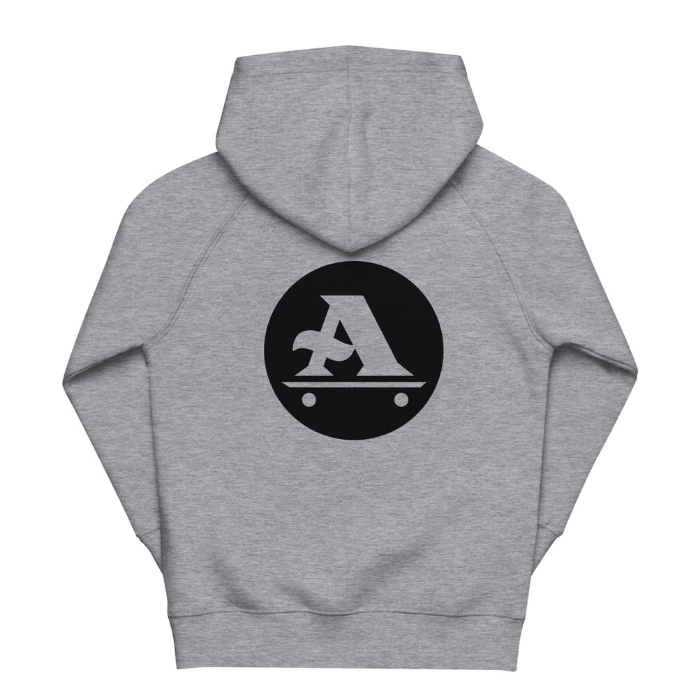 Kids Youth A-logo eco hoodie / black logo