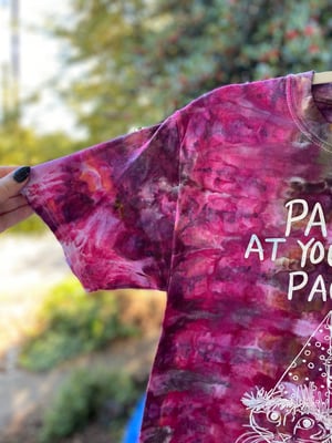 Image of SMALL Party At Your Own Pace Tie Die Shirt 6