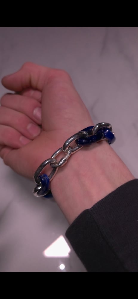 Image of Lapis Link Bracelet 