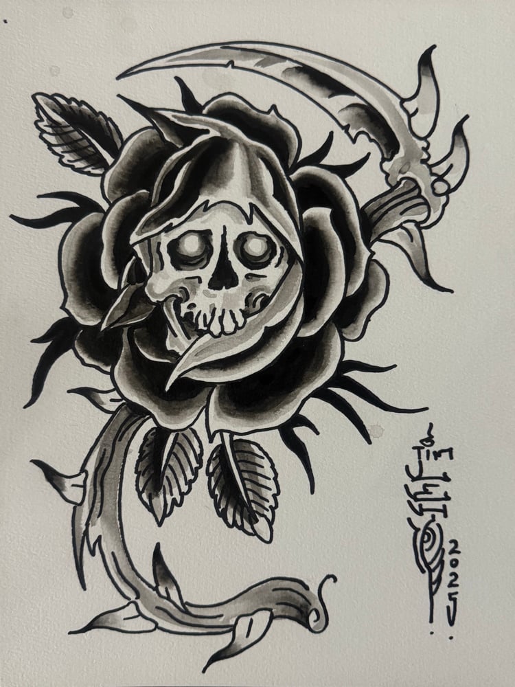 Image of Tim Lehi “Reapers & Wolves #64” Original Art