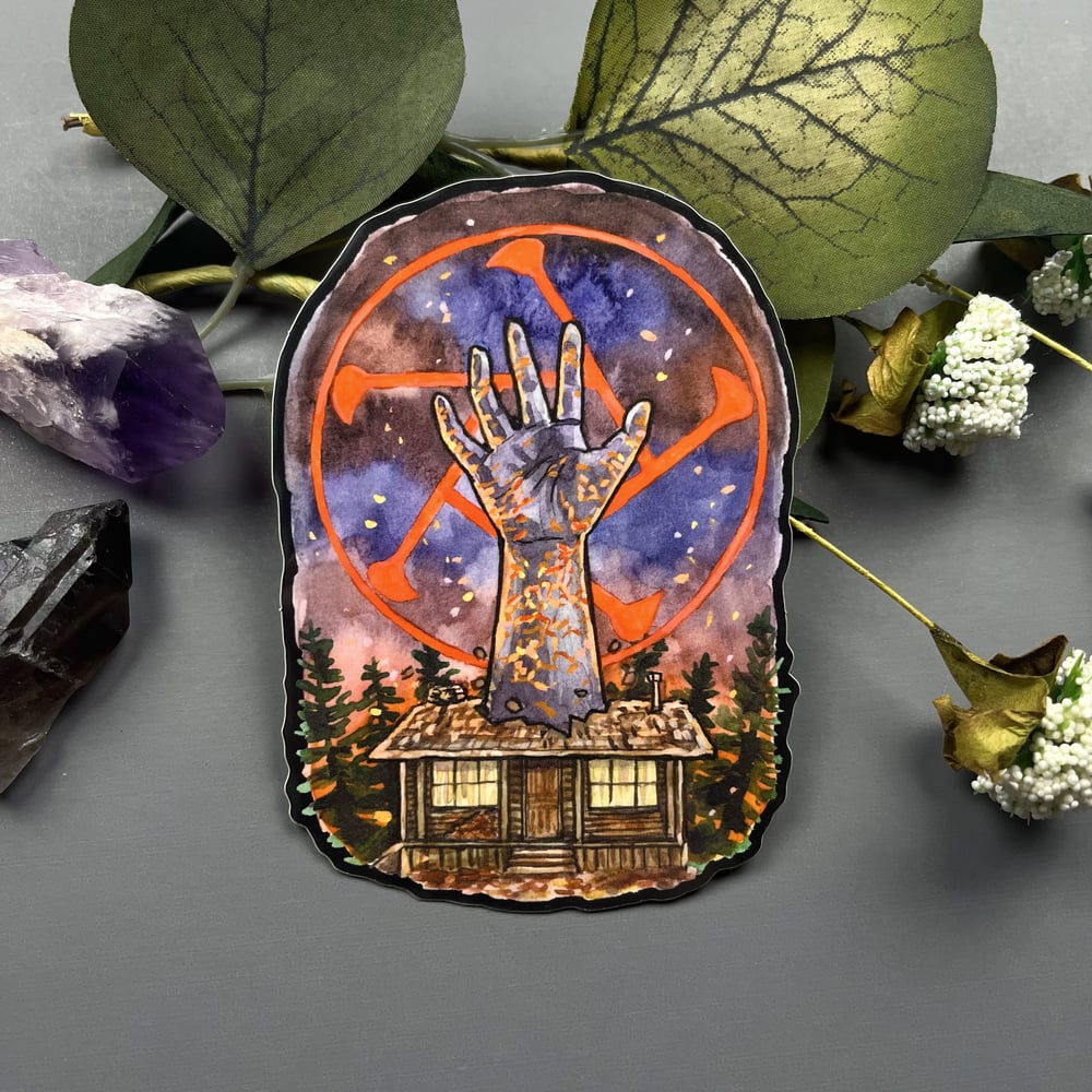Cabin in the Woods Vinyl Sticker