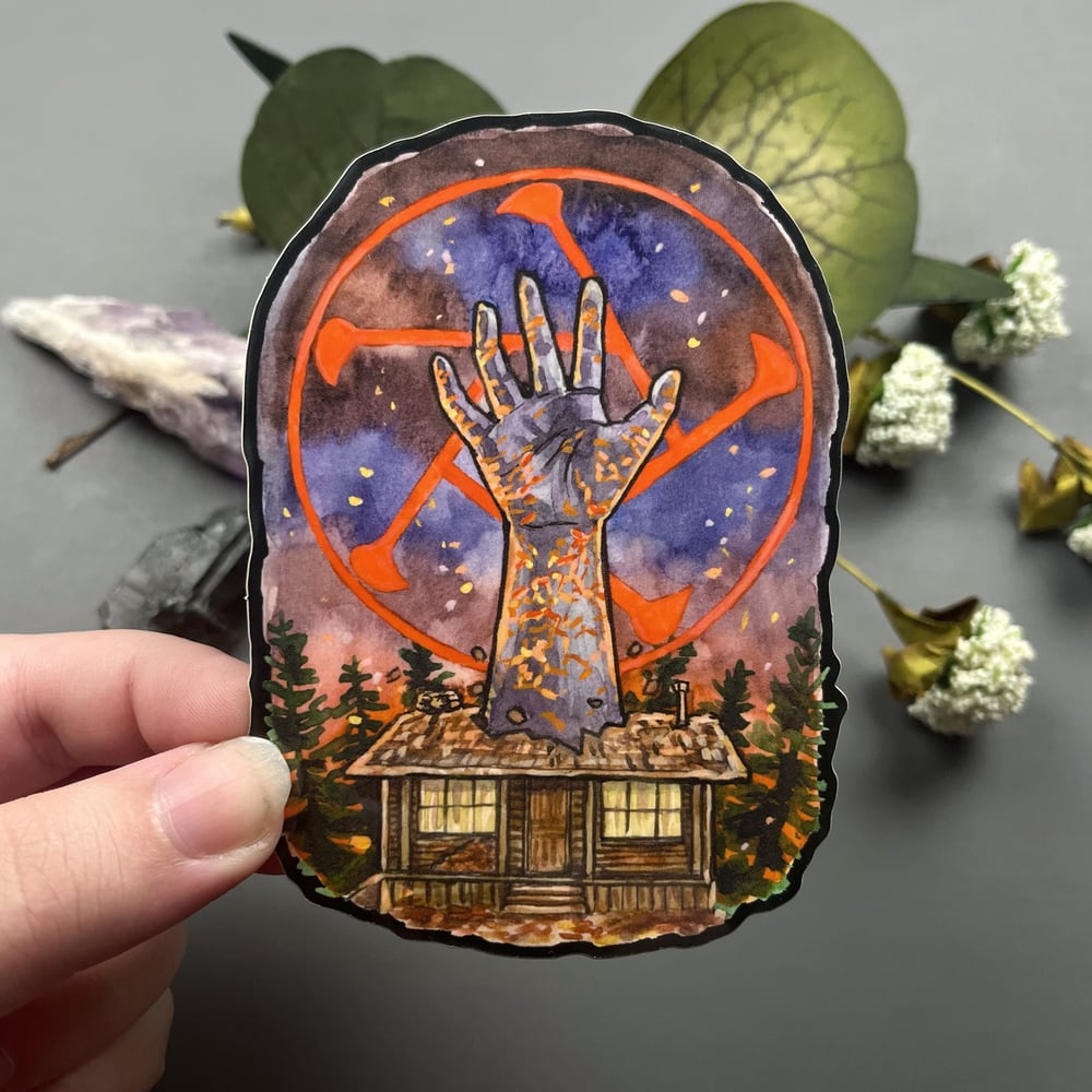 Cabin in the Woods Vinyl Sticker