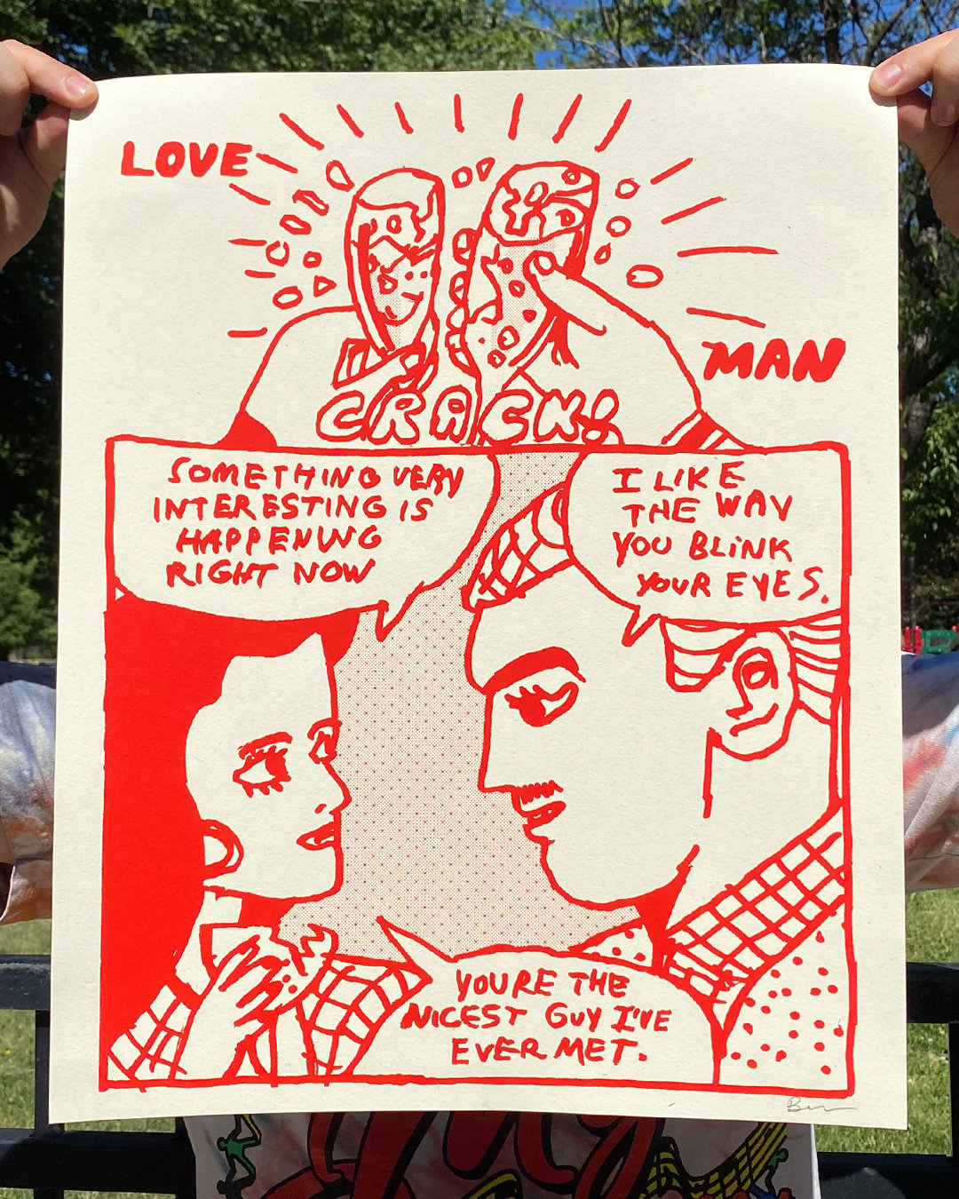 Love Man Screen Printed Poster