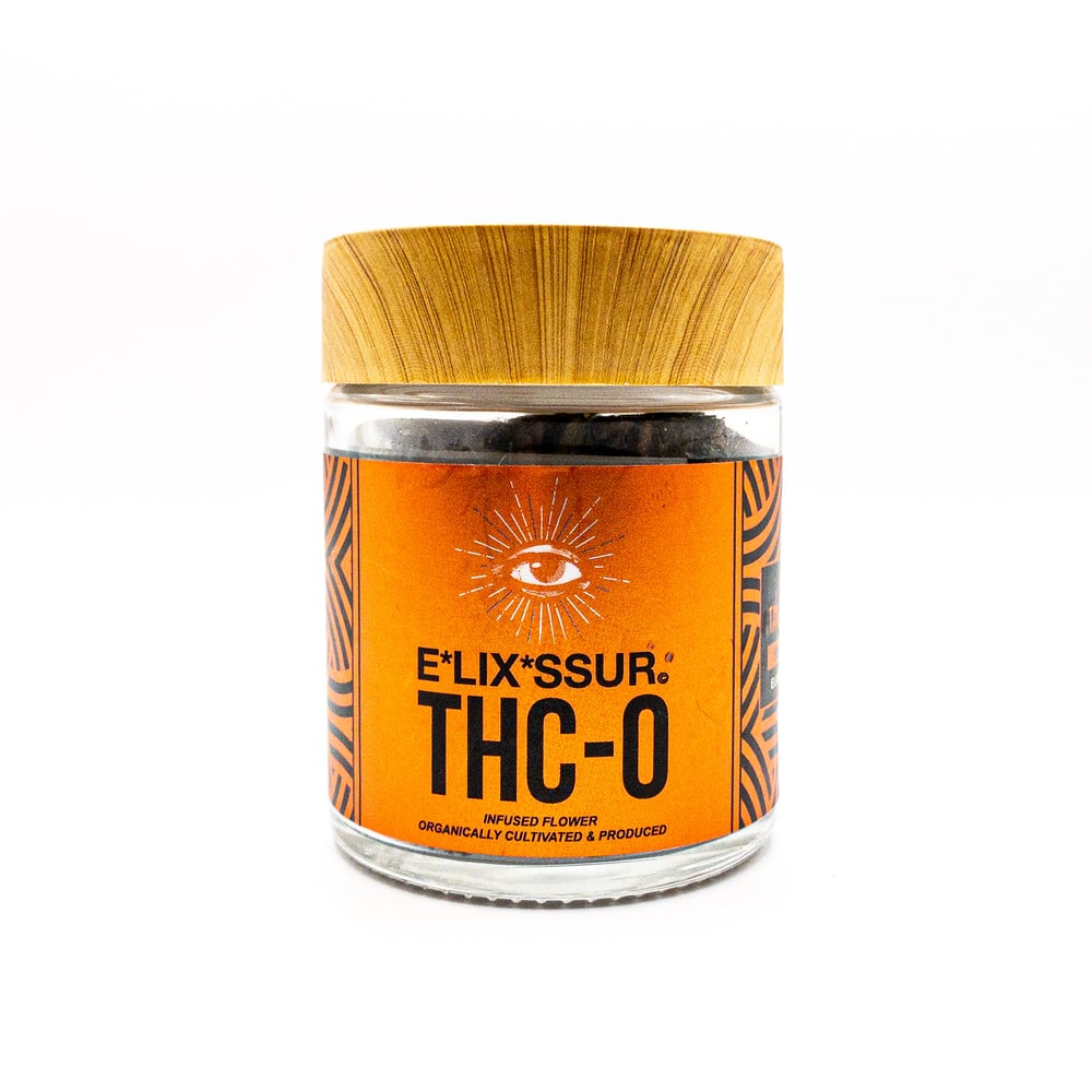 Image of ELIXSSUR [TANGERINE DREAM] THC-O INFUSED PREMIUM HEMP FLOWER JAR