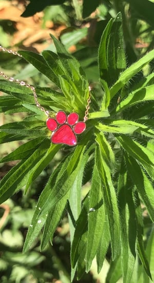 Image of I needed a hand, I found your paw -Necklace  