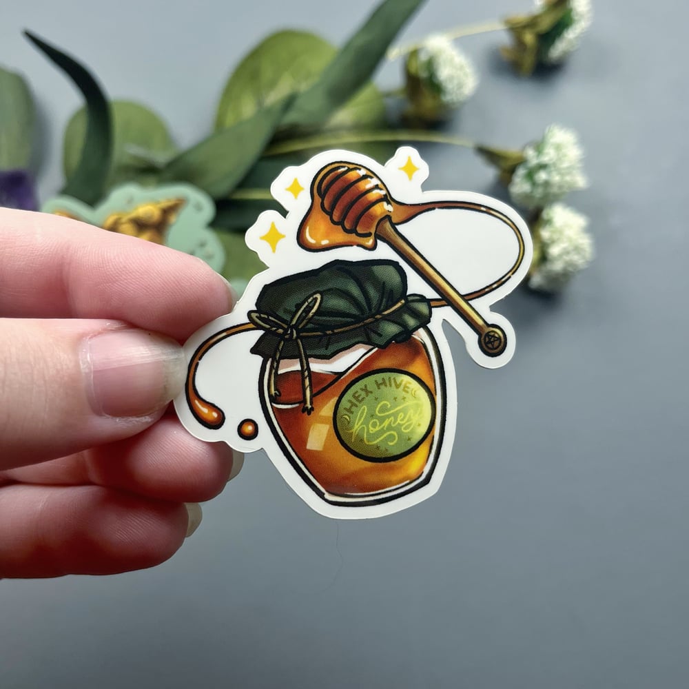 Bee Familiar Witch Vinyl Sticker Duo