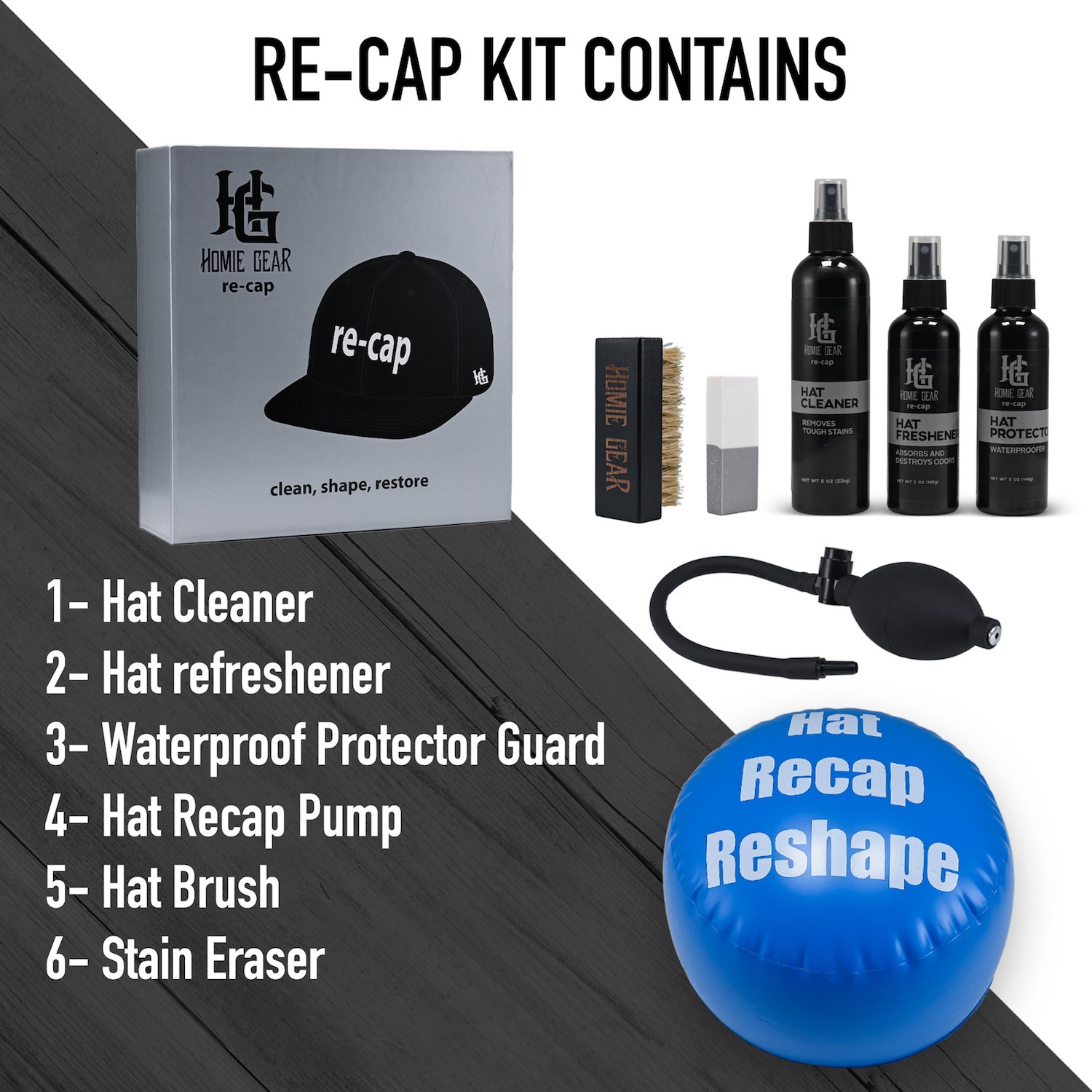 HG Recap Cleaning Kit for New Era hats HomieGear