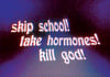 Skip School Sticker