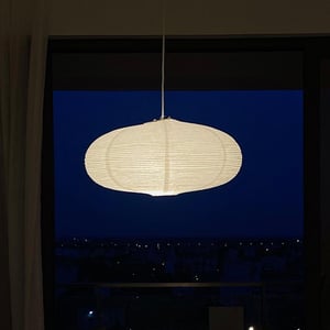 Image of Handcrafted rice paper lamp shade no.2