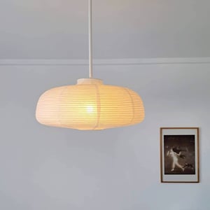 Image of Handcrafted rice paper lamp shade no.3