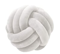 White Knotted Pillow 9.8x9.8''