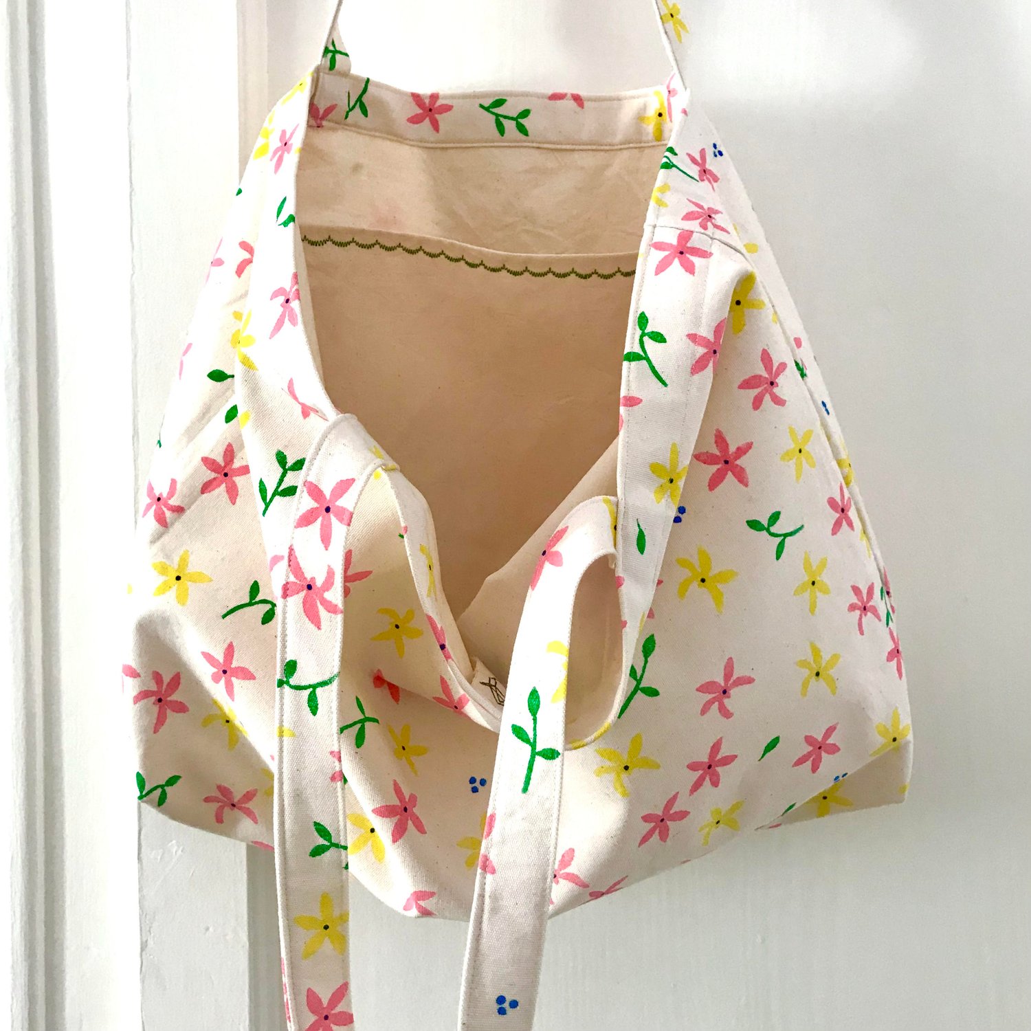 Image of Shopper Beach Bag Lemon Tree Flowers