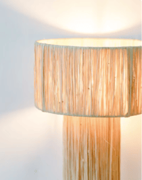 Image 4 of NATURAL RAFFIA LAMPSHADE