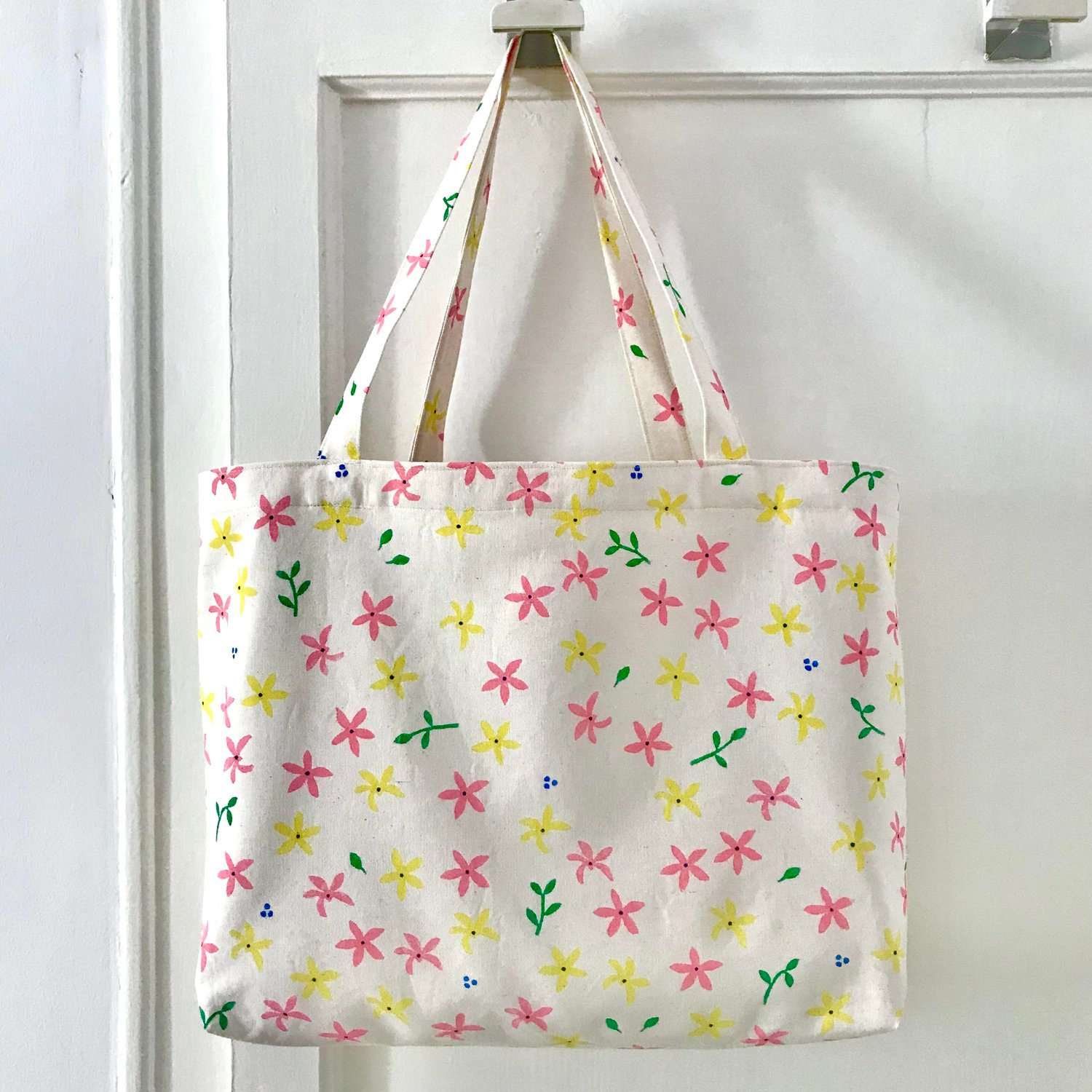 Image of Shopper Beach Bag Lemon Tree Flowers