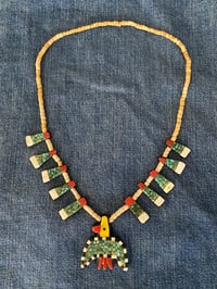 Image 1 of 30s RARE YELLOW THUNDERBIRD SANTO DOMINGO NECKLACE