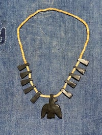 Image 2 of 30s RARE YELLOW THUNDERBIRD SANTO DOMINGO NECKLACE