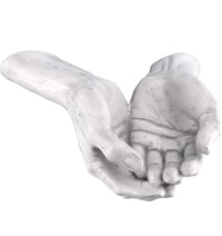 Image 1 of The Offering Hands Wall Sculpture, 11 Inch, Polyresin, Antique Stone