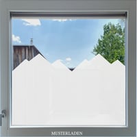Image 1 of Fensterfolie Berge, Spielzimmer Deko Sichtschutz Folie selbstklebend