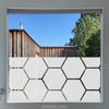 Sechseck Sichtschutz Folie Fenster gross selbstklebend