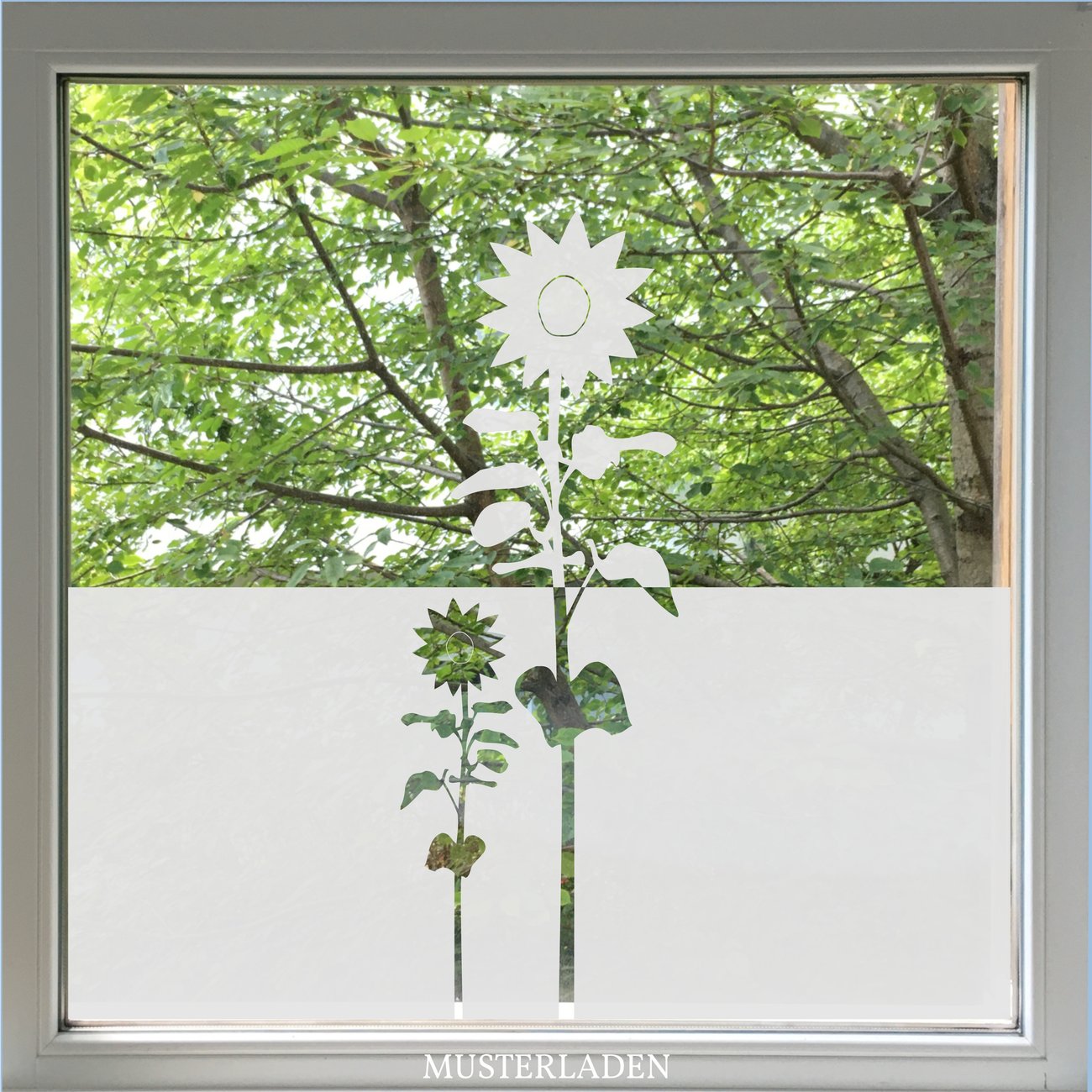 Fensterfolie Sonnenblumen, Fensterfolie Blumen, Fensterfolie