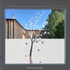 Dekorativer Sichtschutz aus Glasdekorfolie Baum mit Blättern 
