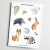 Aufkleberbogen "Kleine Tierwelt", DIN A5