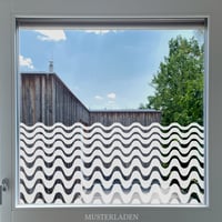 Image 1 of Fenstertattoo mit Motiv - Glasdekorfolie Wellen
