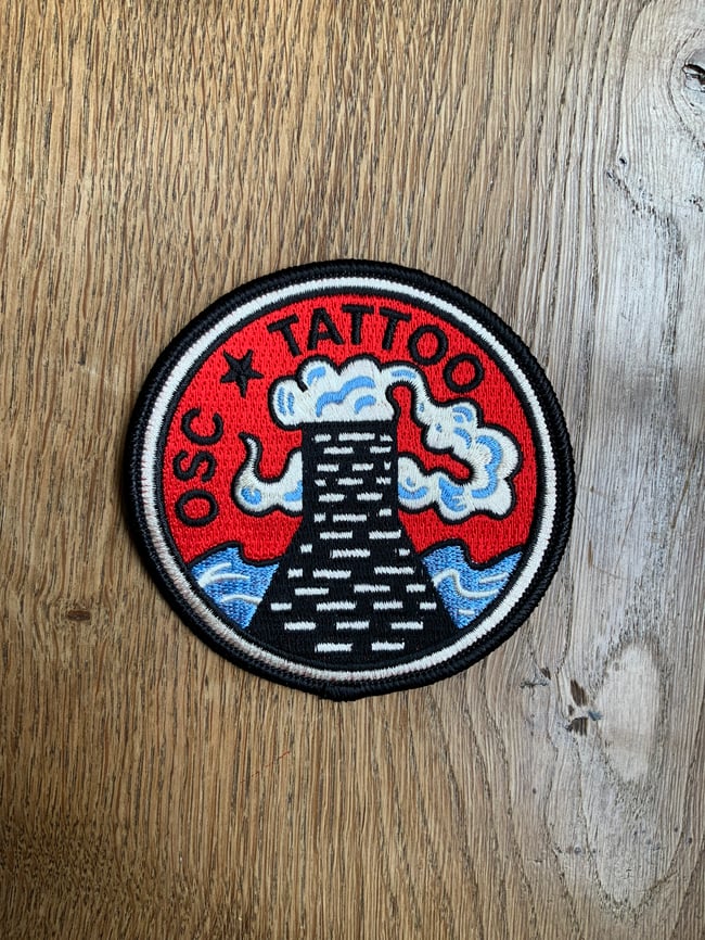OSC TATTOO GLASS CONE EMBROIDERED PATCH