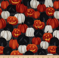 Image of Midnight Magic Large Pumpkins Black Multi shade 30cm