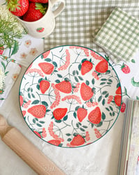 Image 1 of SALE! Strawberry Plate ( Set or Singles )