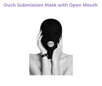 Ouch Submission Mask with Open Mouth