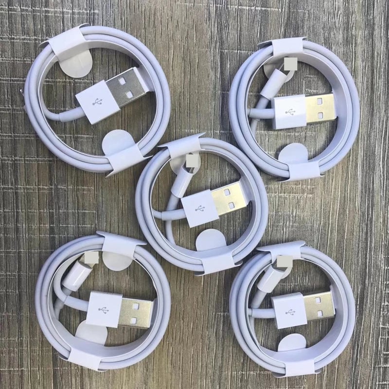 Image of 5pc iPhone iPad iPod Lightning to USB-C Charger/Data Cable