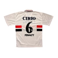 Image 2 of Sao Paulo Home Shirt 1999 - 2000 (M) '6' Fabio Aurelio