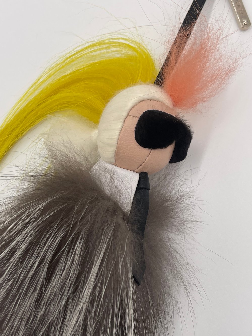 Fendi Karlito Karl Lagerfeld Fur keychain 