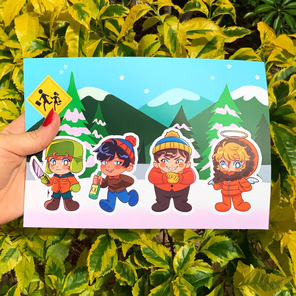 Image of South Park Gang 2 stickersheets💚✨