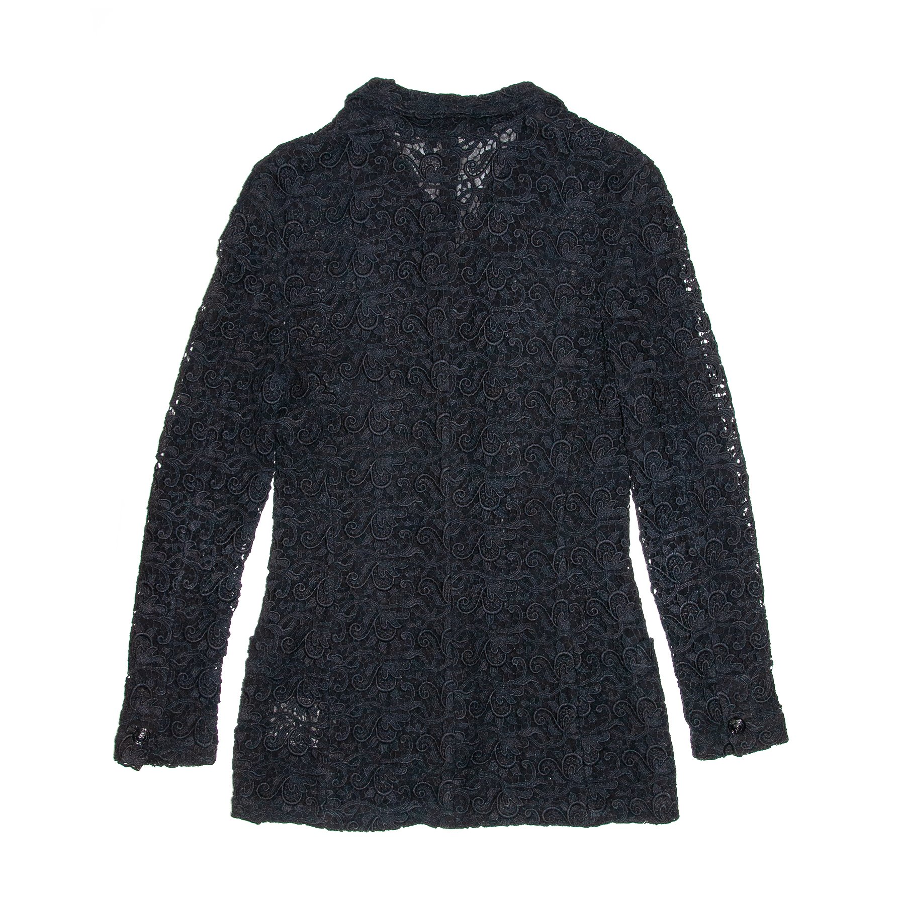 Image of Gianni Versace 1994 Lace Jacket Black