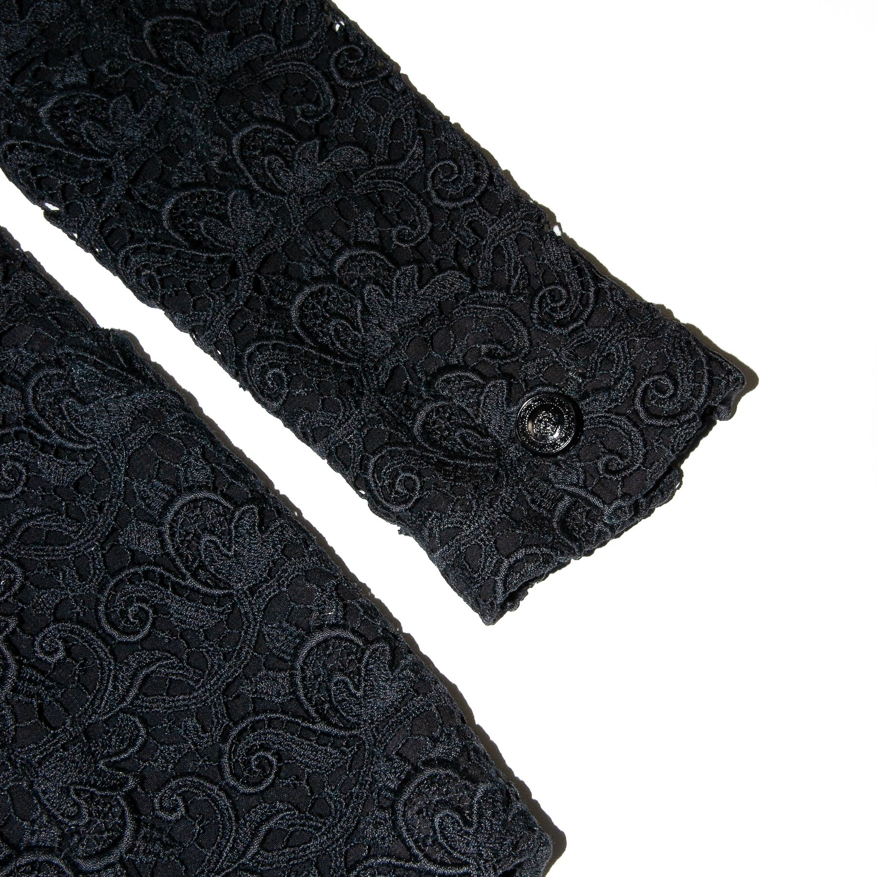 Image of Gianni Versace 1994 Lace Jacket Black