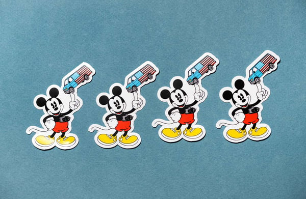 Image of Big Blue Mickey Mouse Stickers