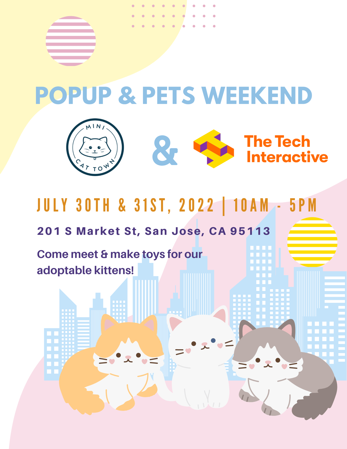 Image of Mini Cat Town Pop up & Pets - Kitten Playtime Ticket