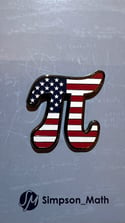 American Pi Enamel Pin